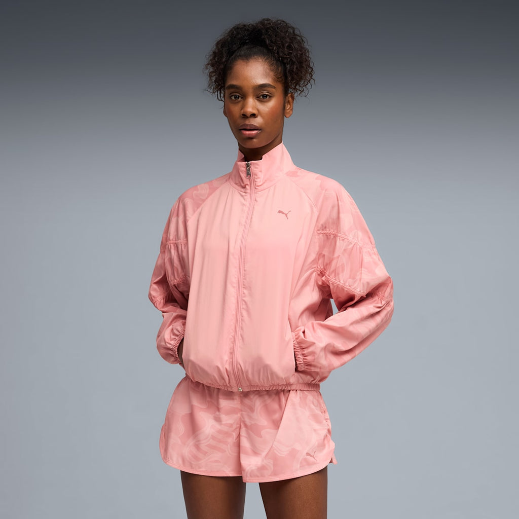 PUMA League Woven Jacket Women - Rosy Outlook model image
