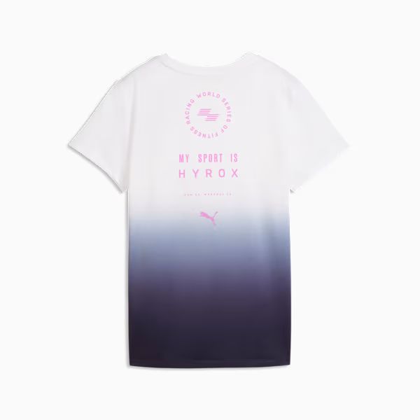 Women's PUMA x HYROX Poly Graphic Tee PUMA White alternate view