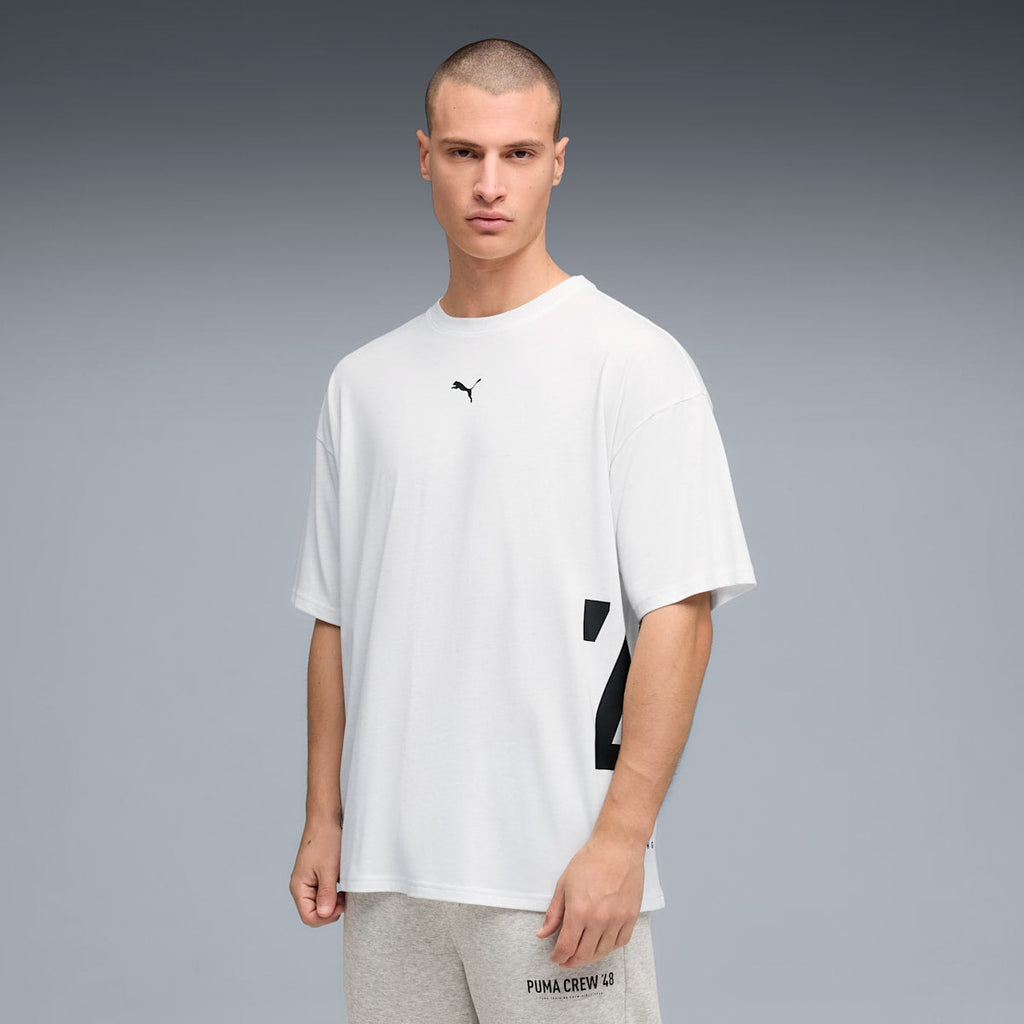 Graphics Training Tee Oversized Men - PUMA White model image