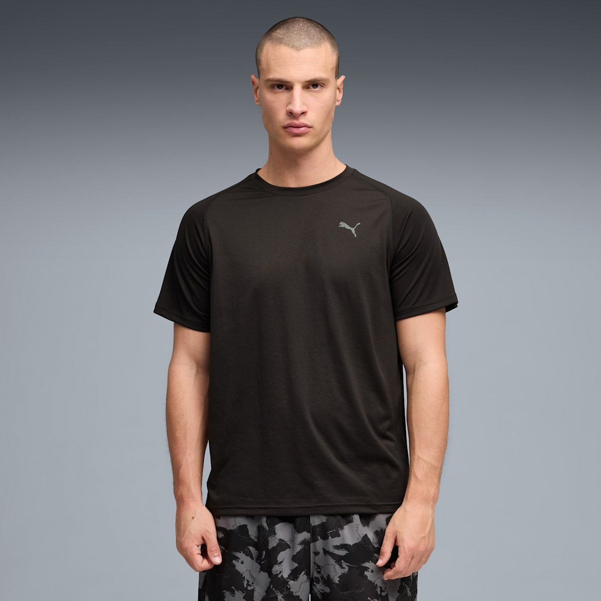 PWRTRAIN Training Tee Men - PUMA Black model image