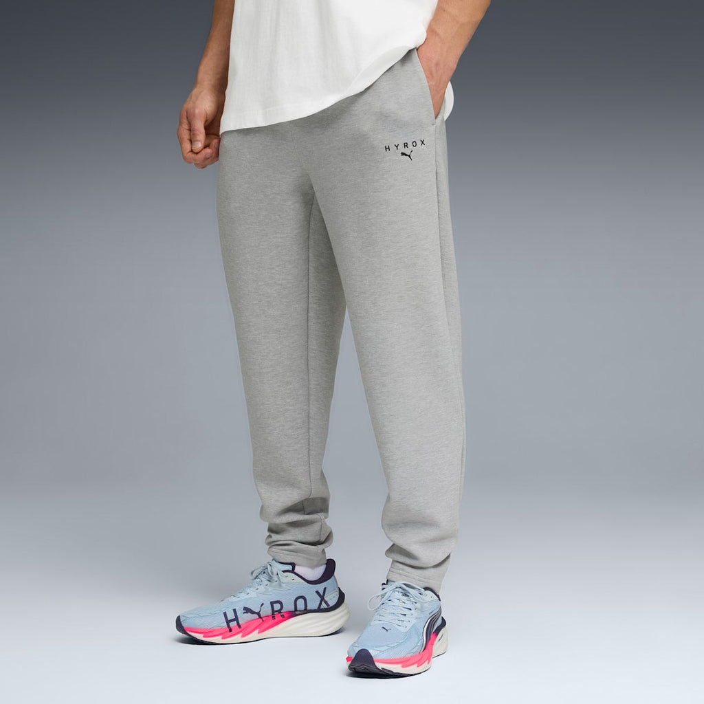 PUMA x HYROX CLOUDSPUN Elevated Pants Men - Light Gray Heather model image