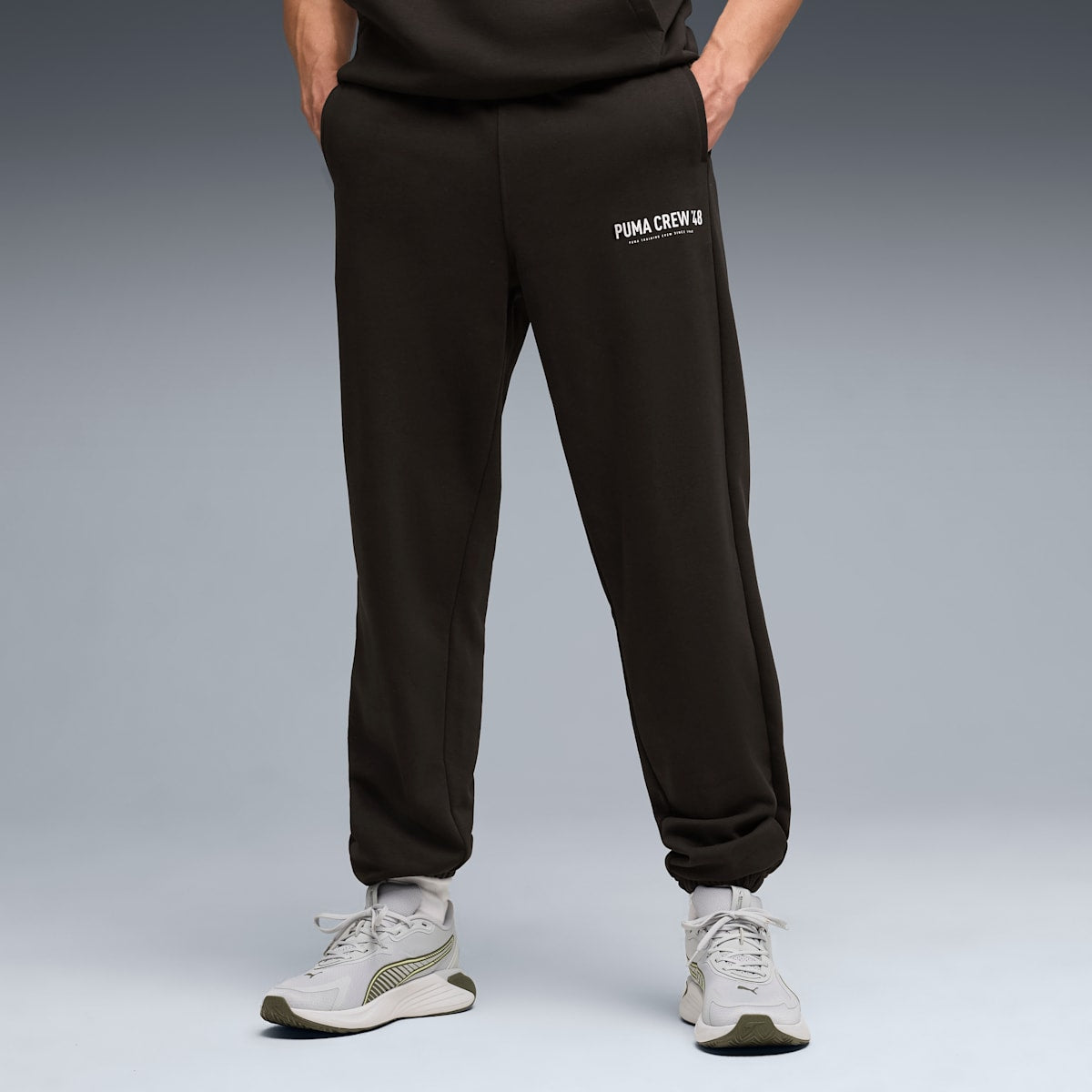 Graphics French Terry Joggers Men - PUMA Black model image