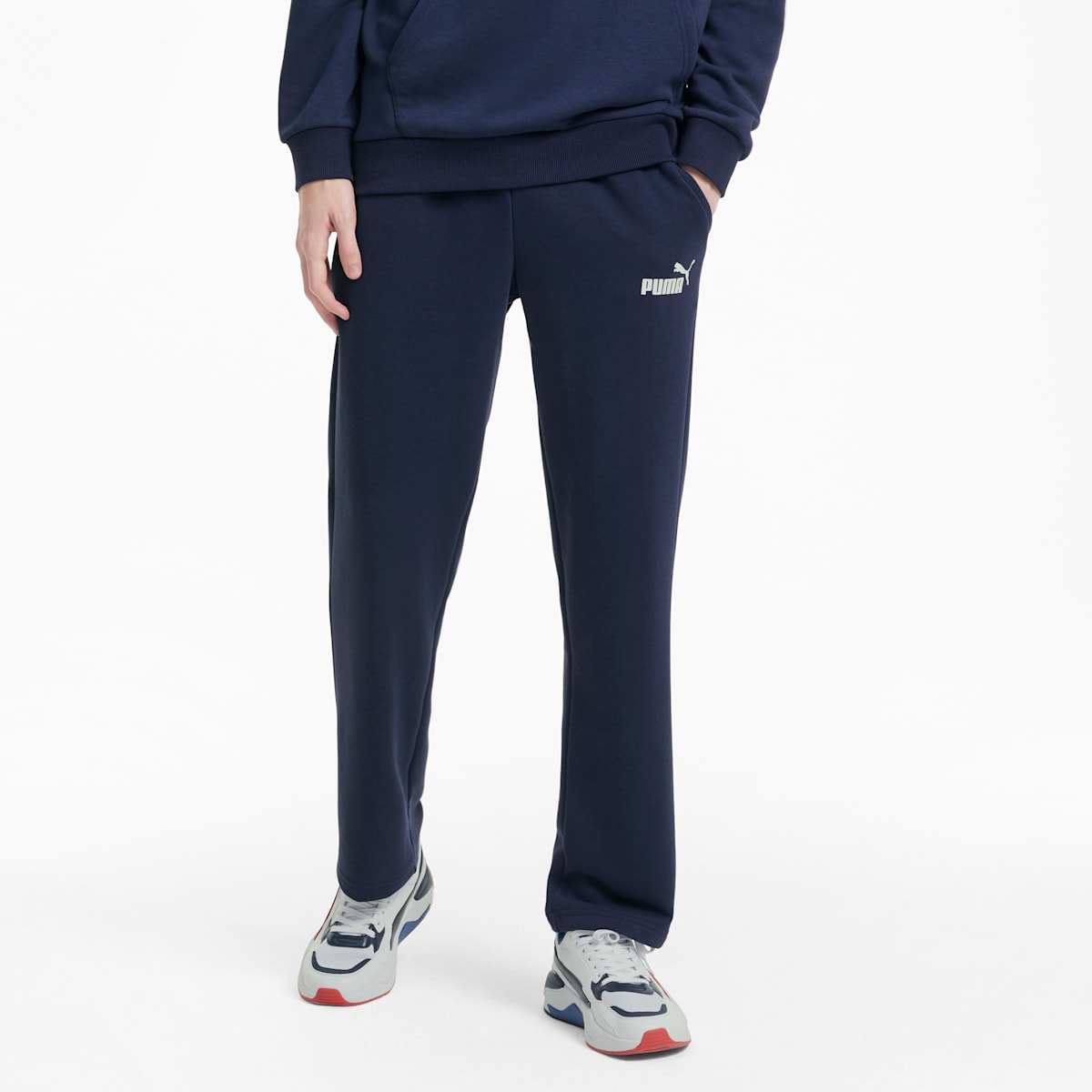 Essentials Logo Sweatpants Men - Peacoat model image