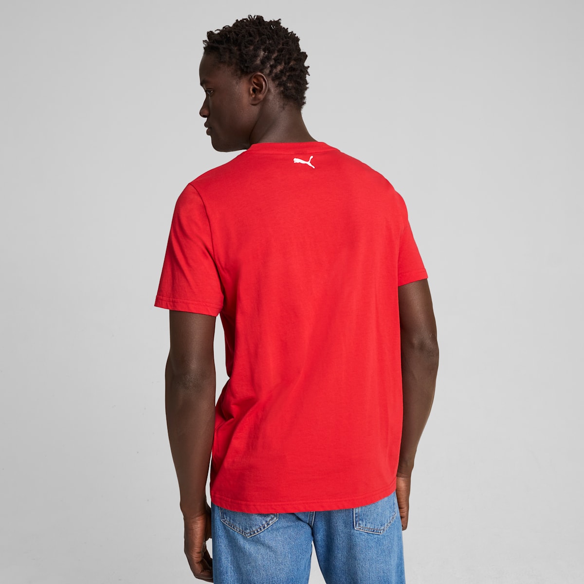 Scuderia Ferrari Race Graphic Tee Men - Rosso Corsa - model-side