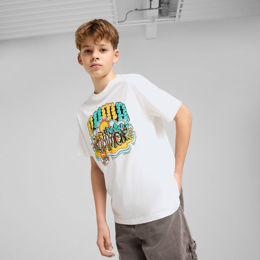 Graphics Puma Tee III B PUMA White model image