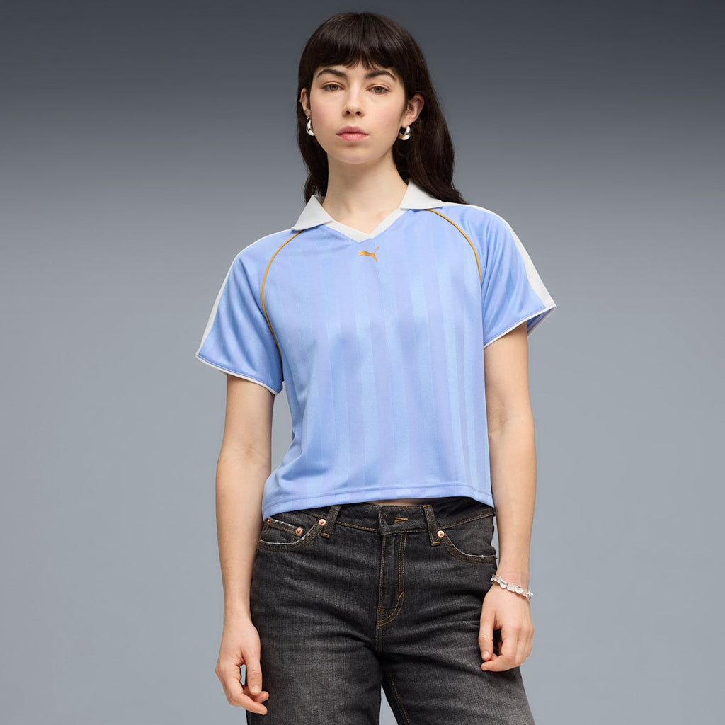 T7 Relaxed Football Jersey Women - Intense Lavender model image