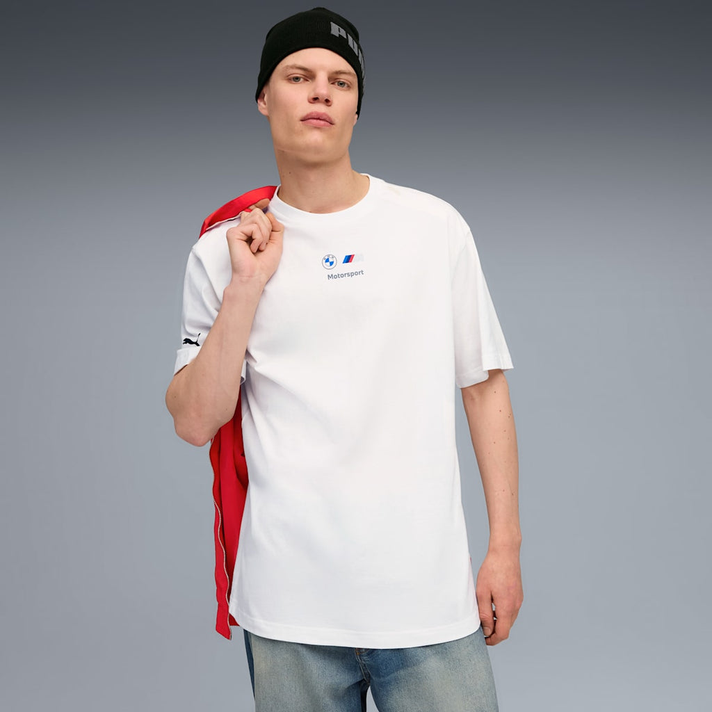 BMW MMS Car Graphic Tee 2 White model image