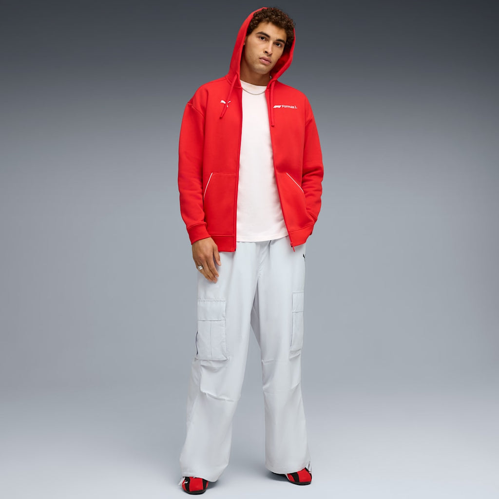 F1® Essential+ Full-Zip Hoodie Men - Pop Red - model-back