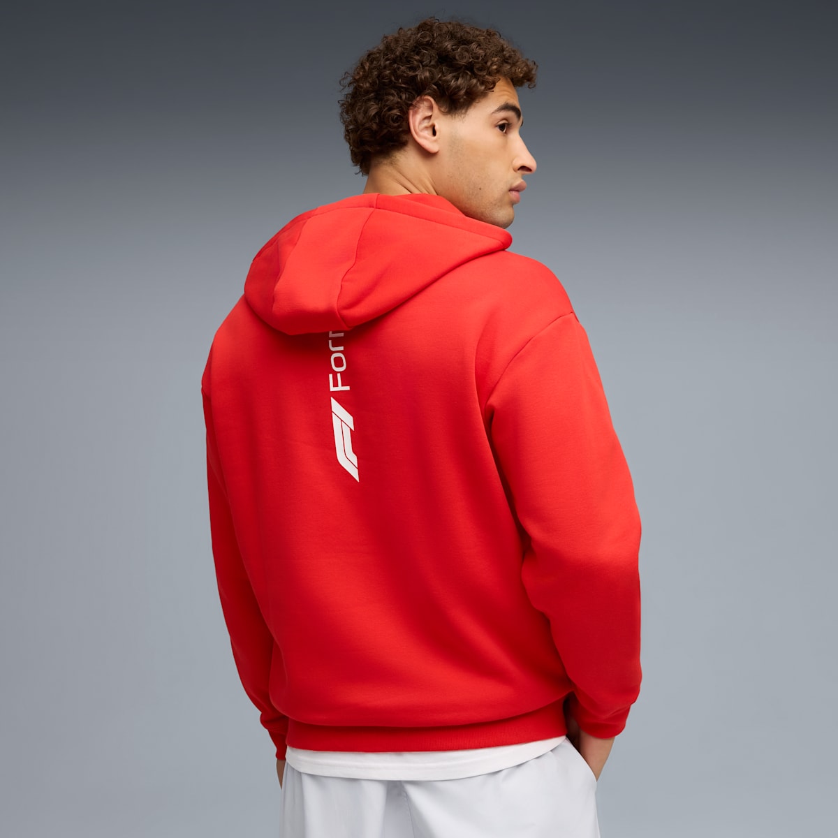 F1® Essential+ Full-Zip Hoodie Men - Pop Red - model-side