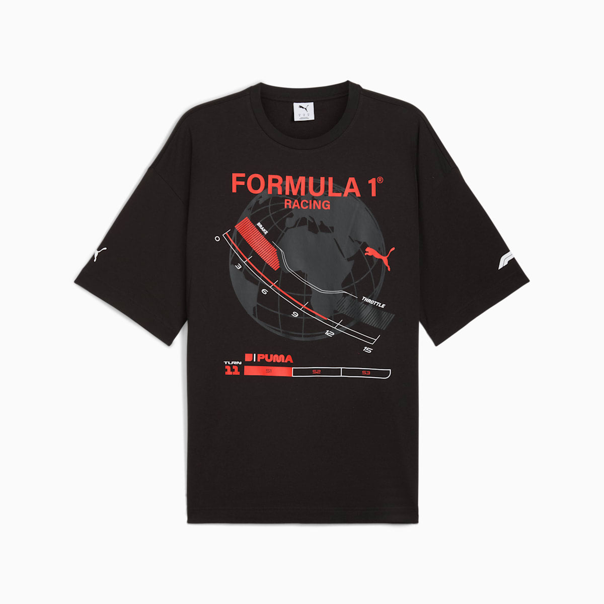 F1® Relaxed Graphic Tee Men - PUMA Black - front
