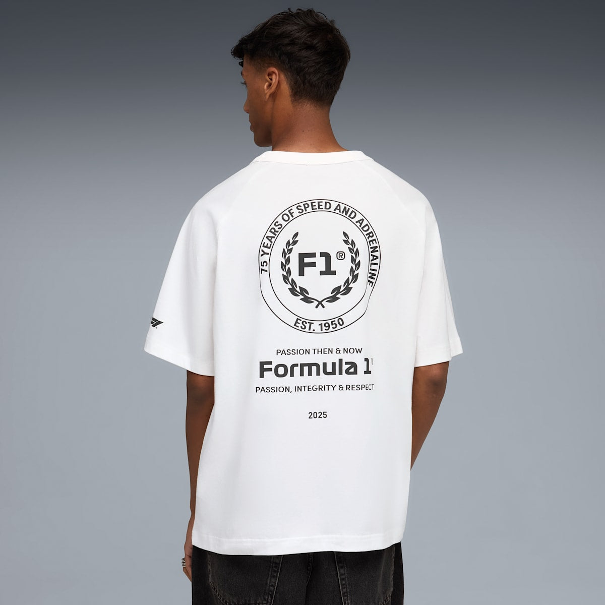 F1® 75yrs Relaxed Tee Men - PUMA White - model-side