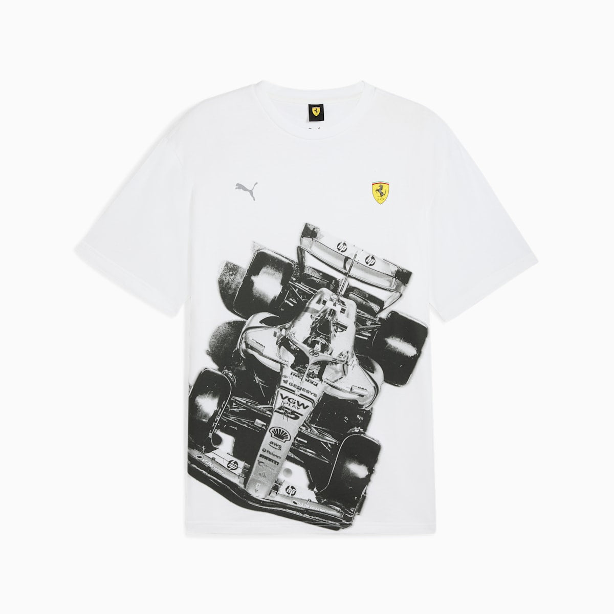 Scuderia Ferrari Premium Tee Men - PUMA White - front