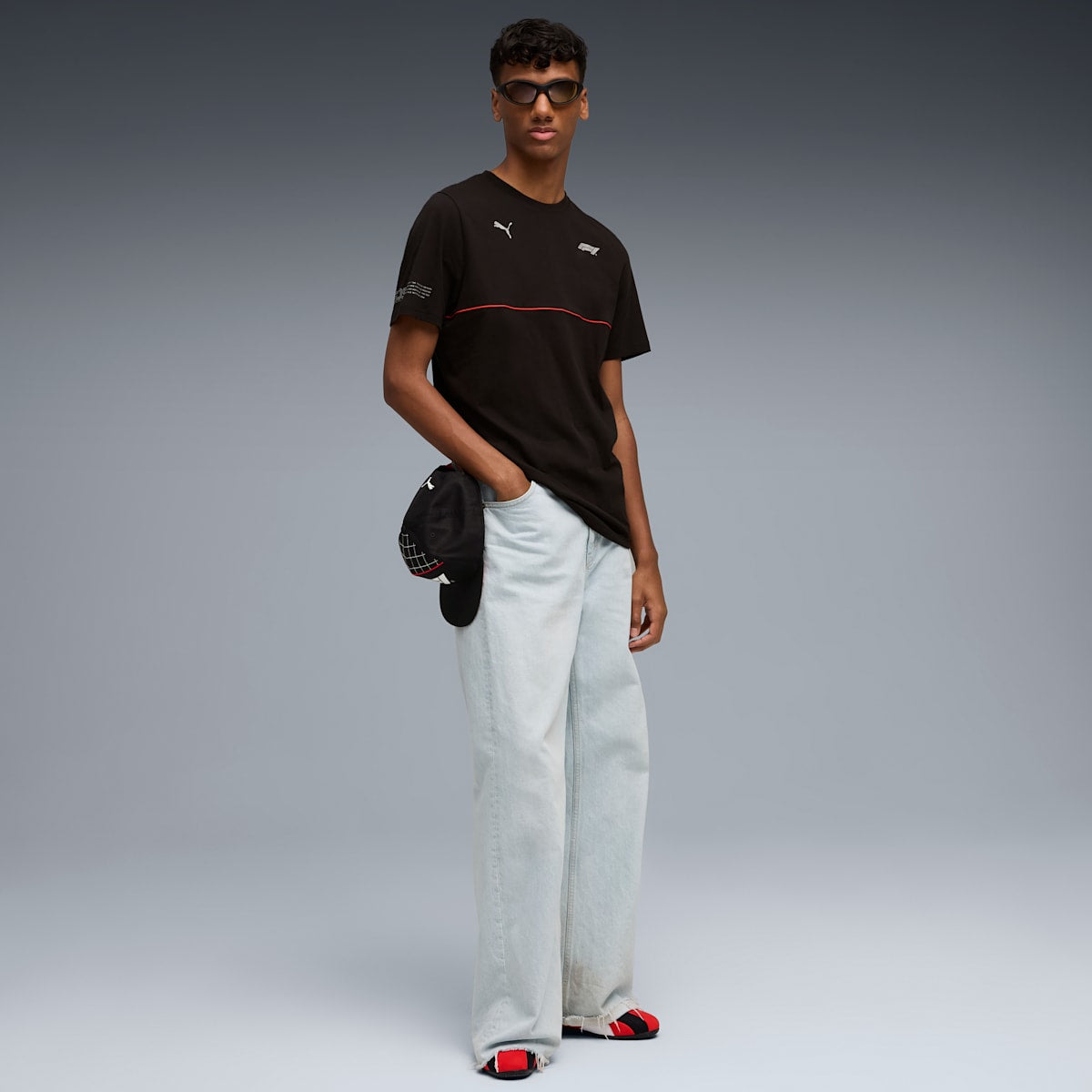 Formula 1® SDS 2.0 Logo Print Tee Men - PUMA Black - model-back