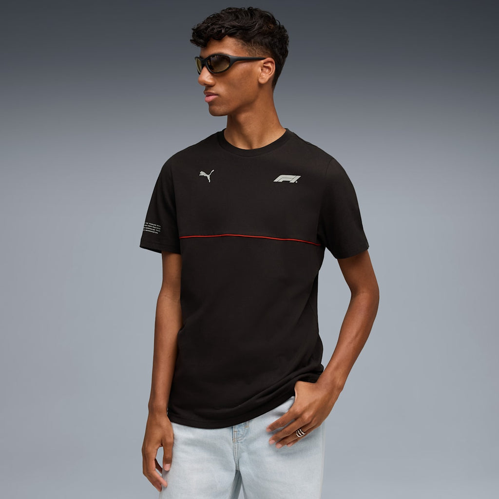 Formula 1® SDS 2.0 Logo Print Tee Men - PUMA Black - model-front
