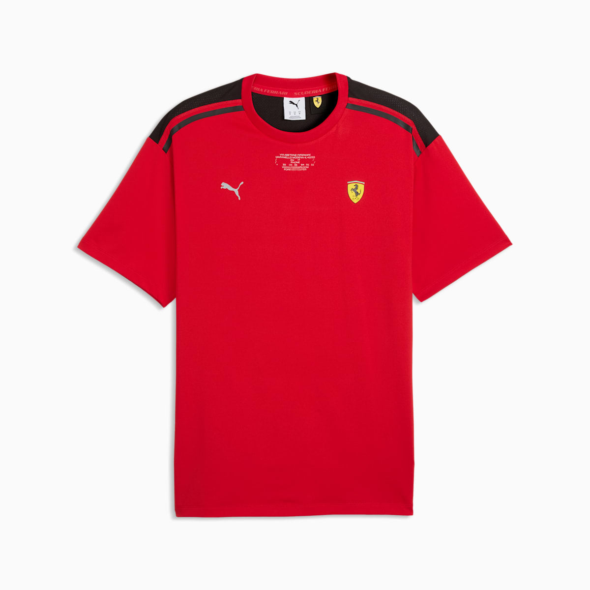 Scuderia Ferrari CLOUDSPUN Tee Men - Rosso Corsa - front