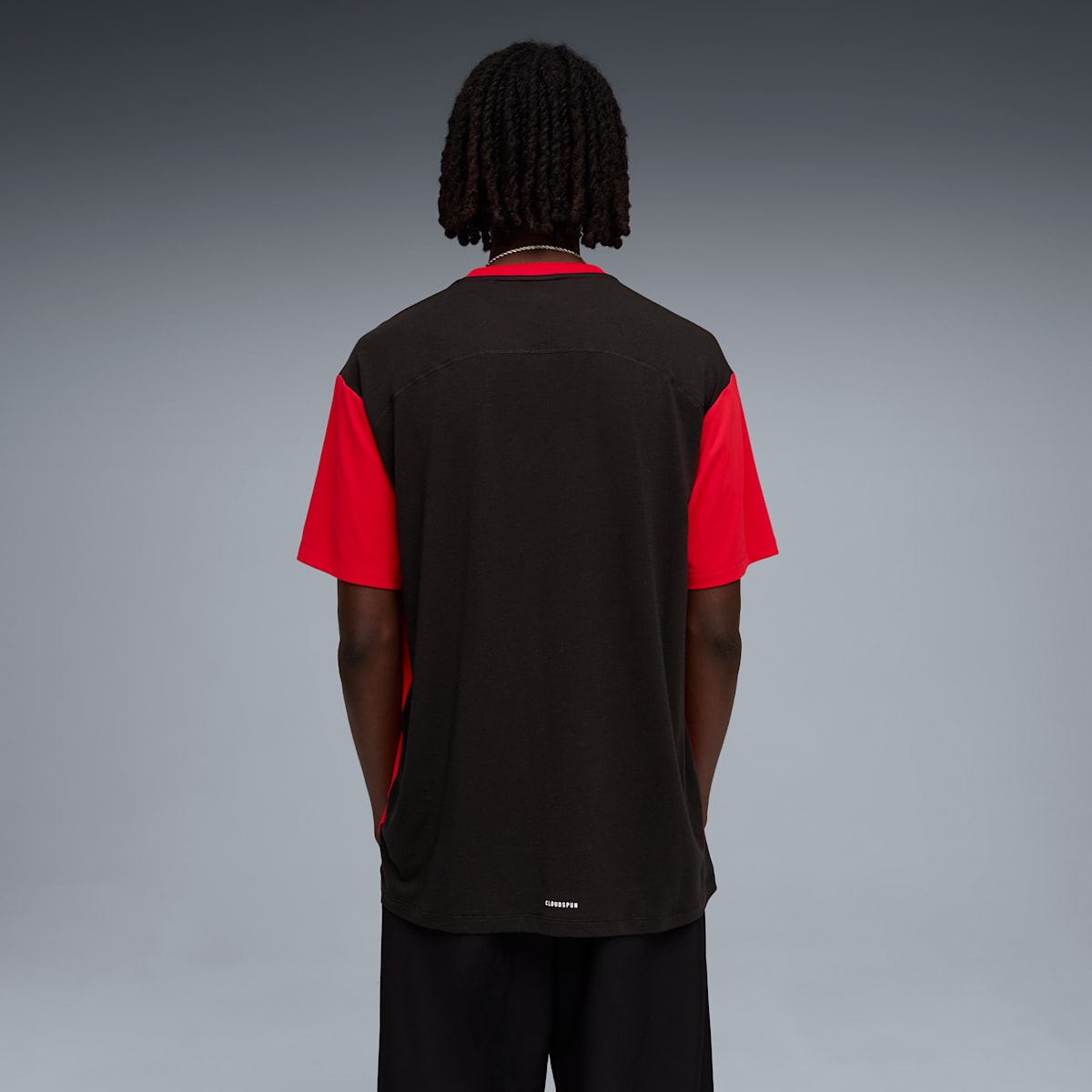 Scuderia Ferrari CLOUDSPUN Tee Men - Rosso Corsa - model-side