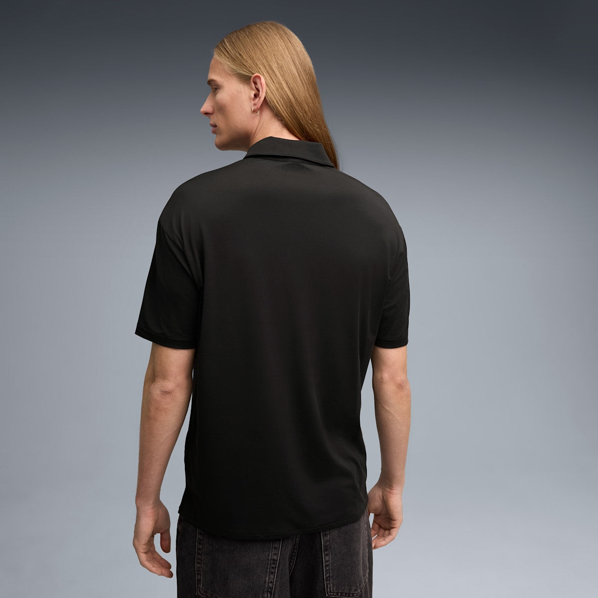 Scuderia Ferrari CLOUDSPUN Polo Men - PUMA Black - model-side