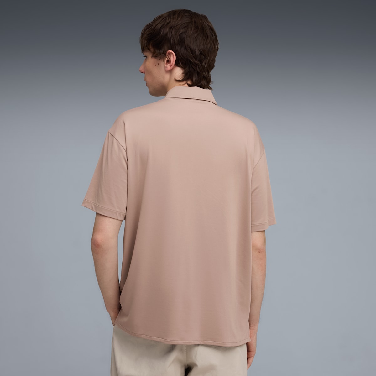 Scuderia Ferrari CLOUDSPUN Polo Men - Sandstone - model-side