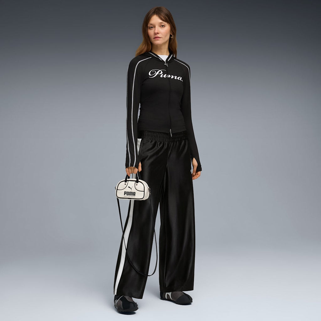 FUTURE.PUMA.ARCHIVE T7 Mid-Rise Track Pants Women - PUMA Black model image