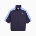 T7 Short Sleeve Full-Zip Jacket Deep Plum front view