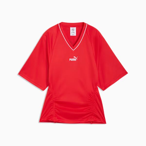 FUTURE.PUMA.ARCHIVE Fitted Waist Football Top front view
