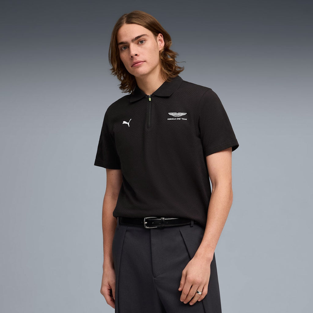 PUMA x ASTON MARTIN ARAMCO F1® TEAM Jacquard Polo Men model image