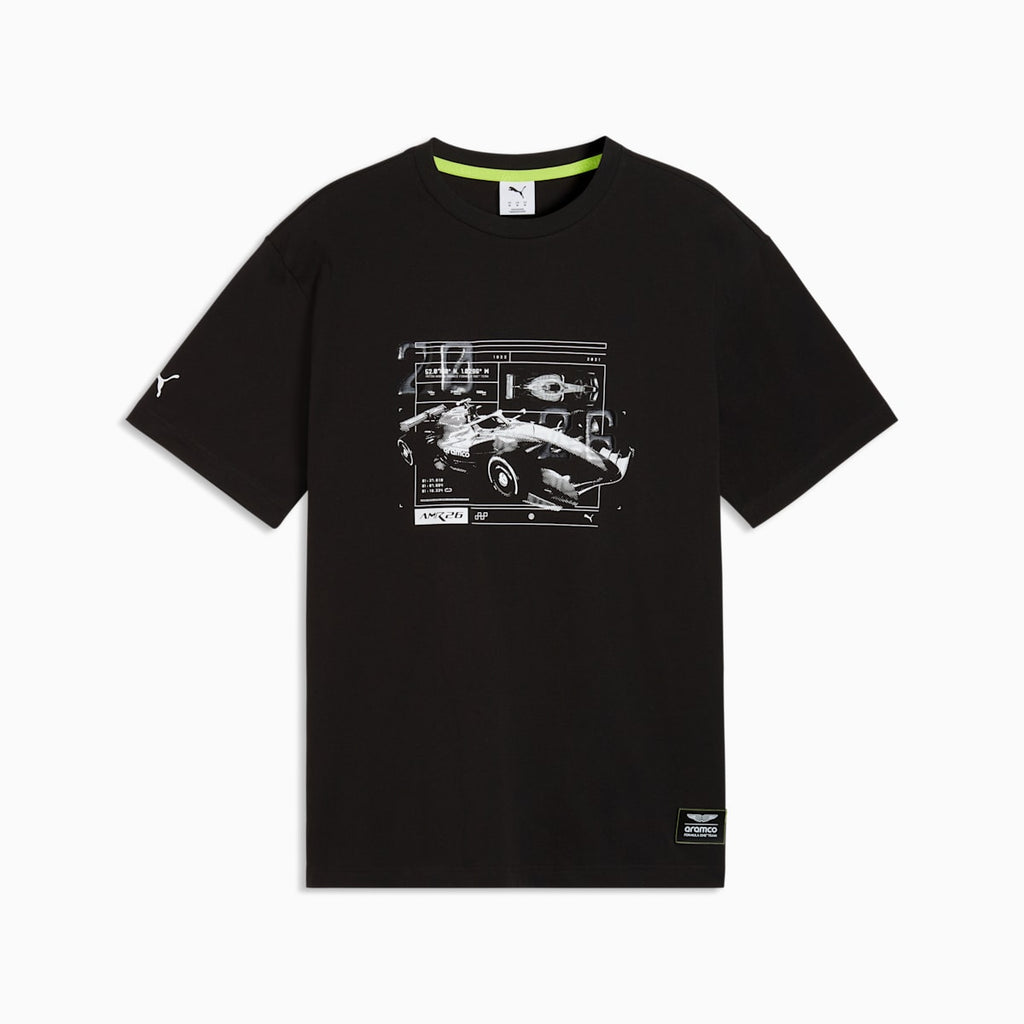 PUMA x ASTON MARTIN ARAMCO F1® TEAM Relaxed Tee Men - PUMA Black - front