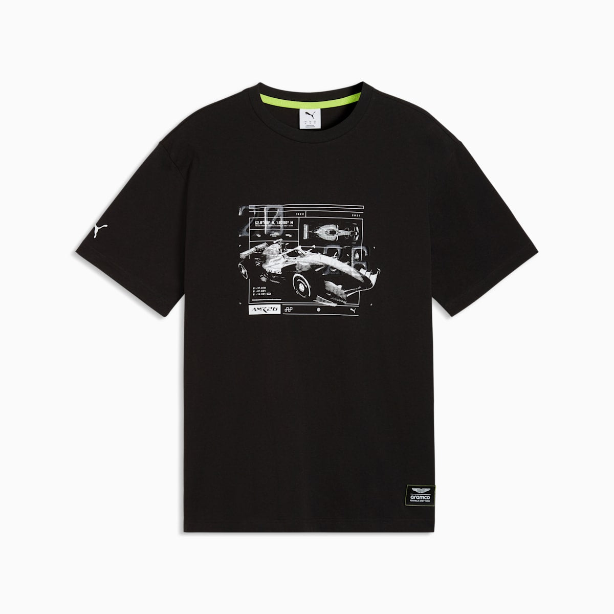 PUMA x ASTON MARTIN ARAMCO F1® TEAM Relaxed Tee Men - PUMA Black - front