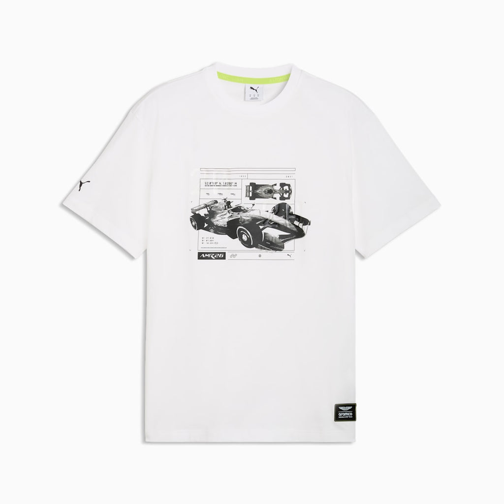 PUMA x ASTON MARTIN ARAMCO F1® TEAM Relaxed Tee Men - PUMA White - front