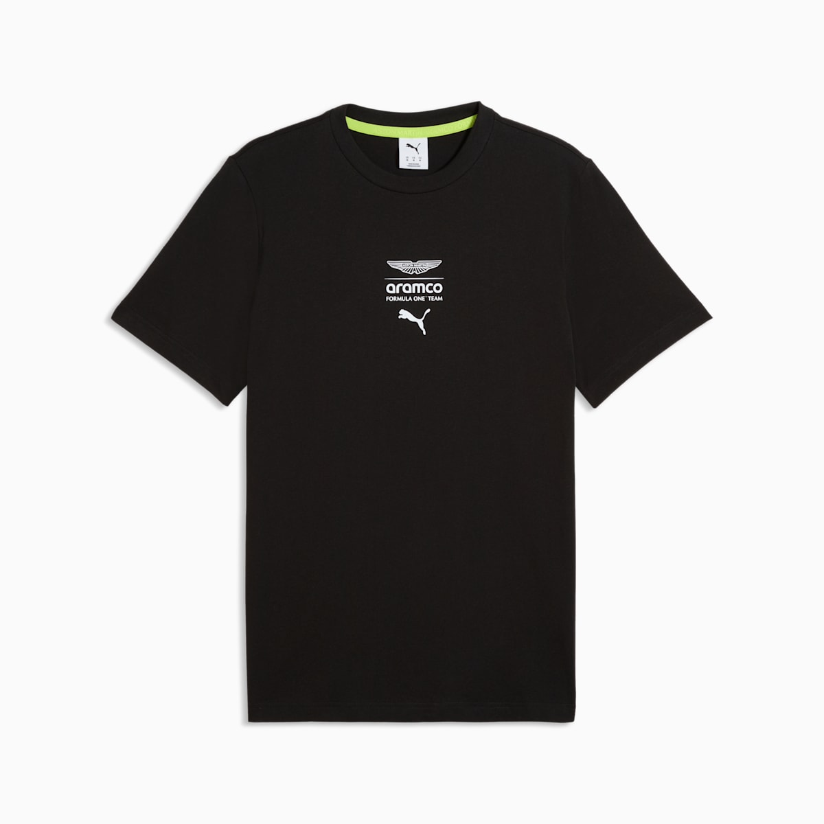 PUMA x ASTON MARTIN ARAMCO F1® TEAM Essentials Tee Men - PUMA Black - front