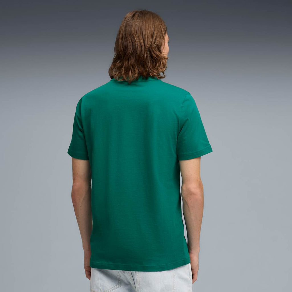 PUMA x ASTON MARTIN ARAMCO F1® TEAM Essentials Tee Men, Green, model back view