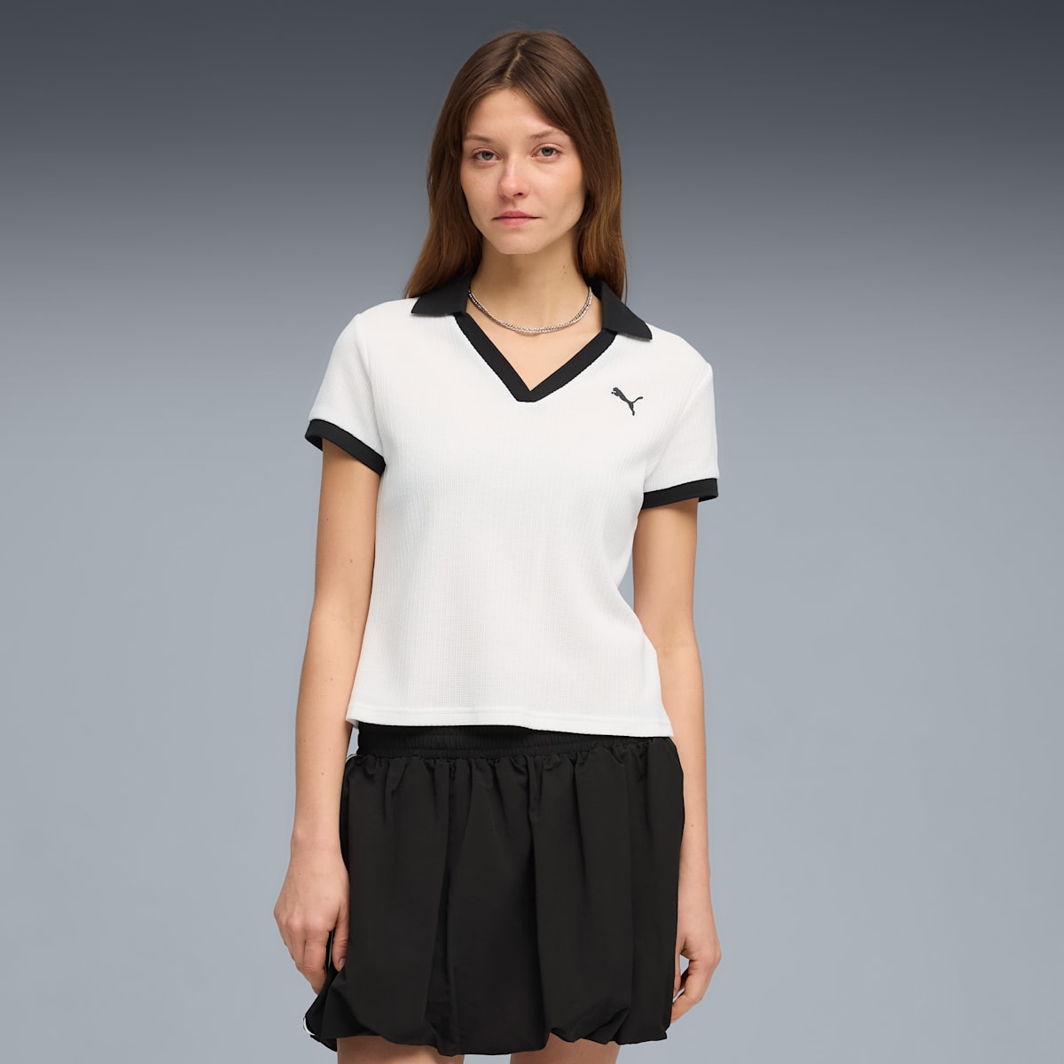 Wardrobe Essentials Polo Women - PUMA White model image