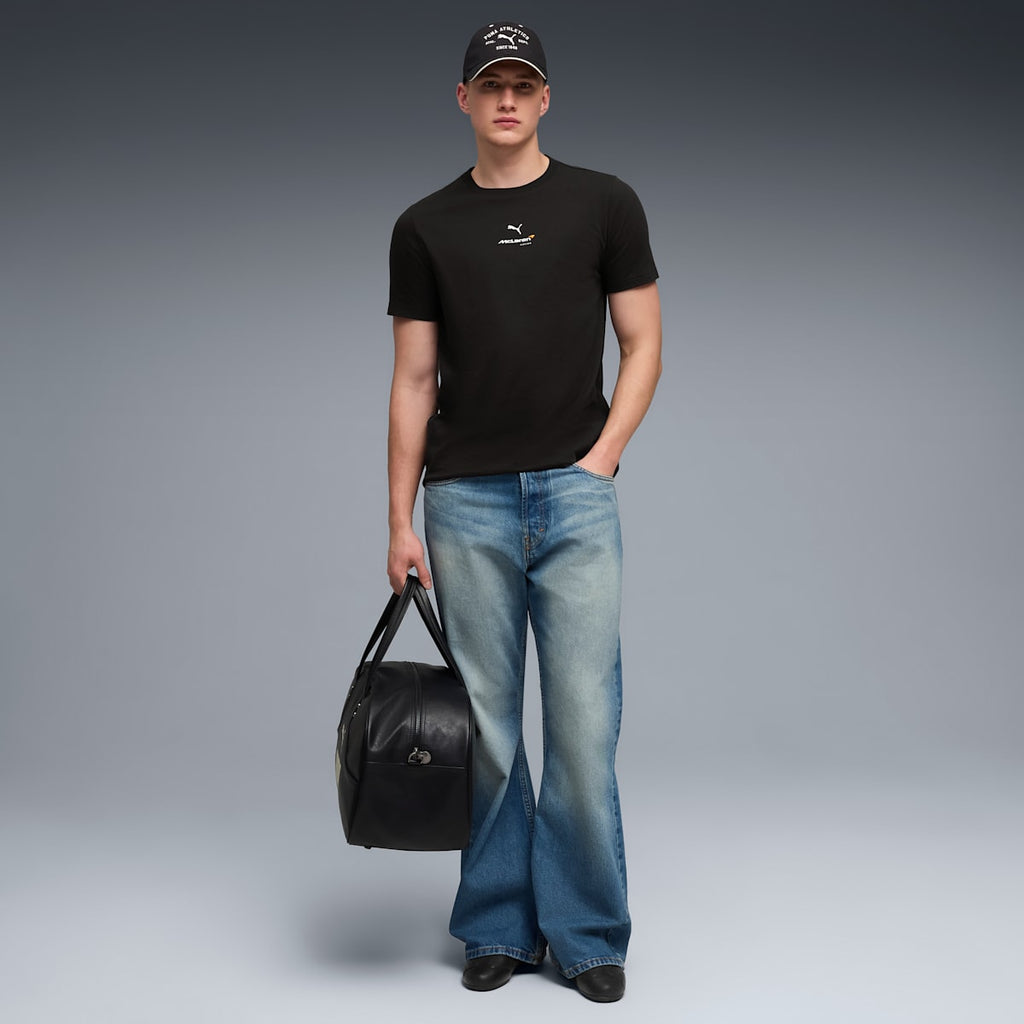 McLAREN RACING Small Logo Tee Men - PUMA Black - model-back