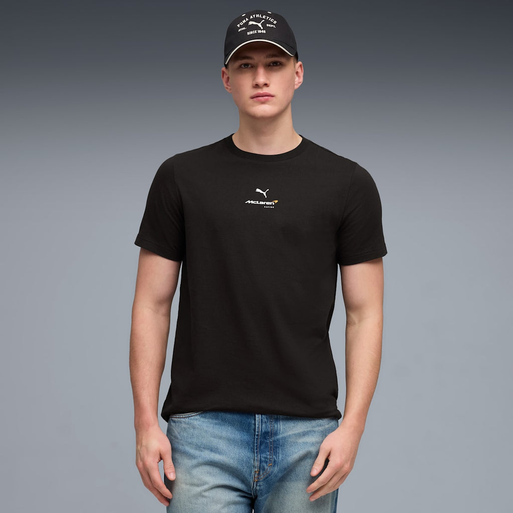 McLAREN RACING Small Logo Tee Men - PUMA Black - model-front