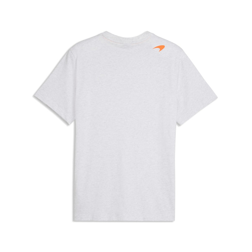 McLAREN RACING Small Logo Tee Men - White Glow Heather - back