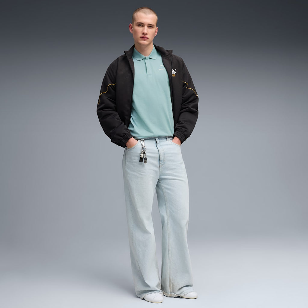 McLAREN RACING Small Logo Polo Men - Seafoam - model-back