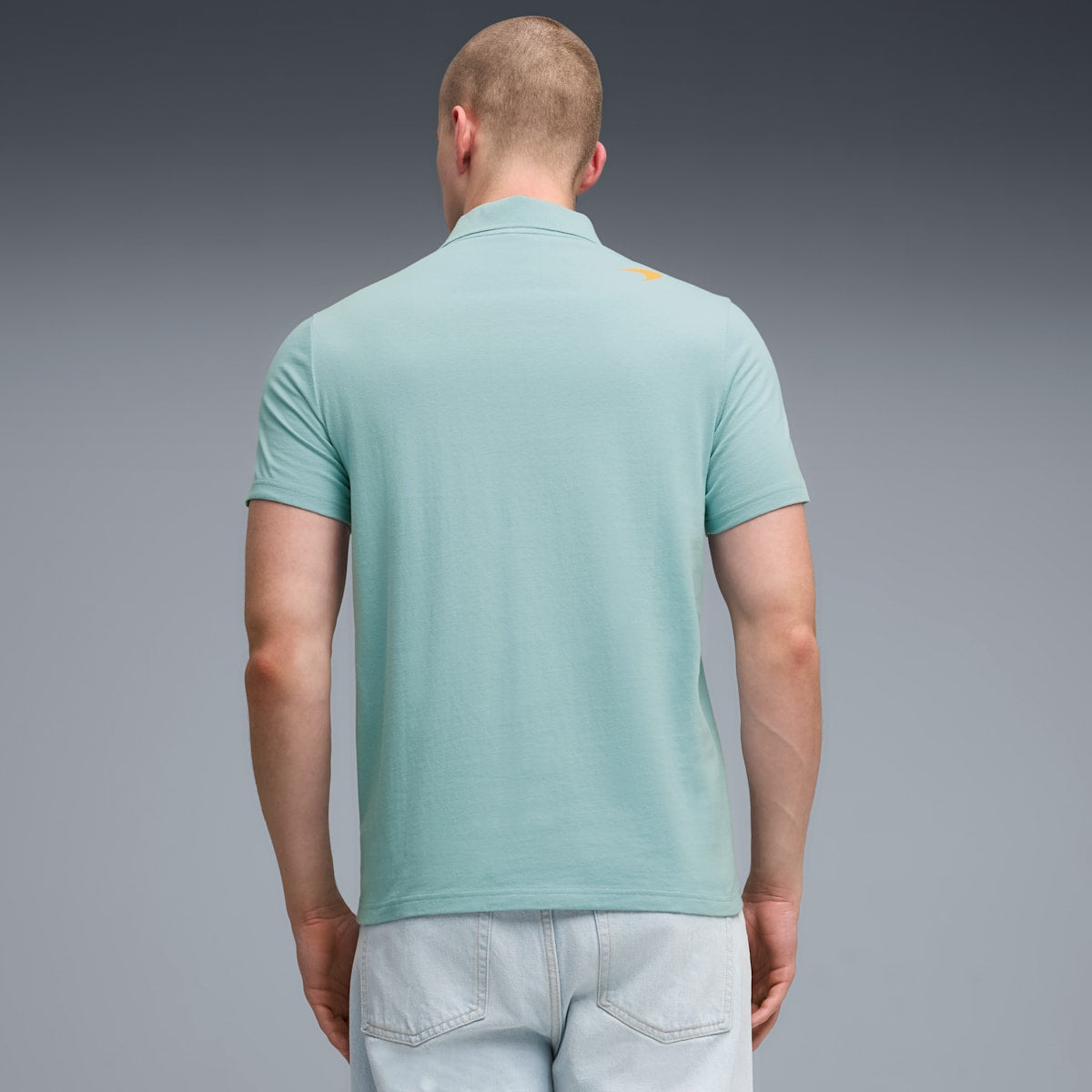 McLAREN RACING Small Logo Polo Men - Seafoam - model-side