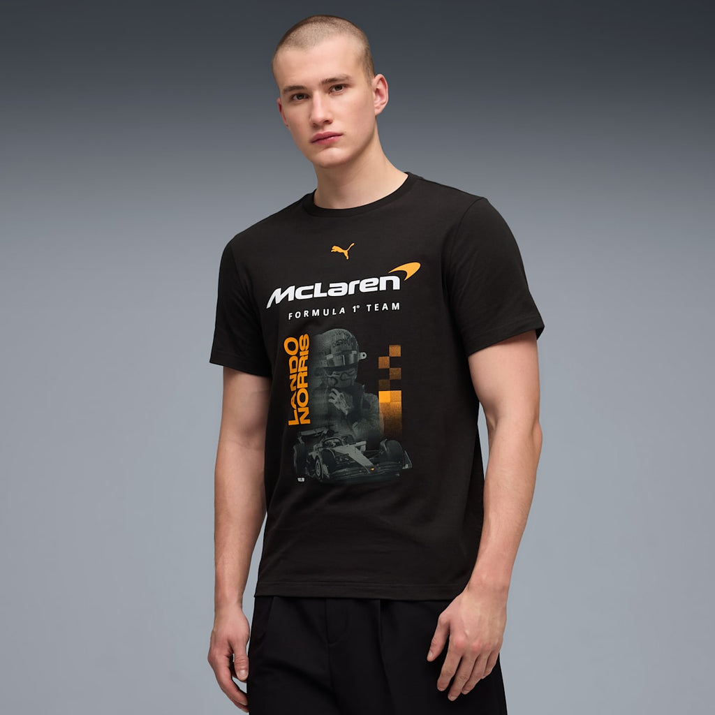 McLAREN MASTERCARD F1 TEAM Replica Norris Tee Men - PUMA Black - model-front