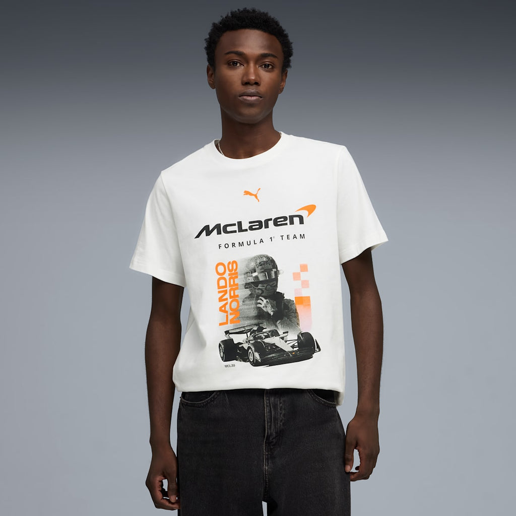 McLAREN MASTERCARD F1 TEAM Replica Norris Tee Men - PUMA White - model-front
