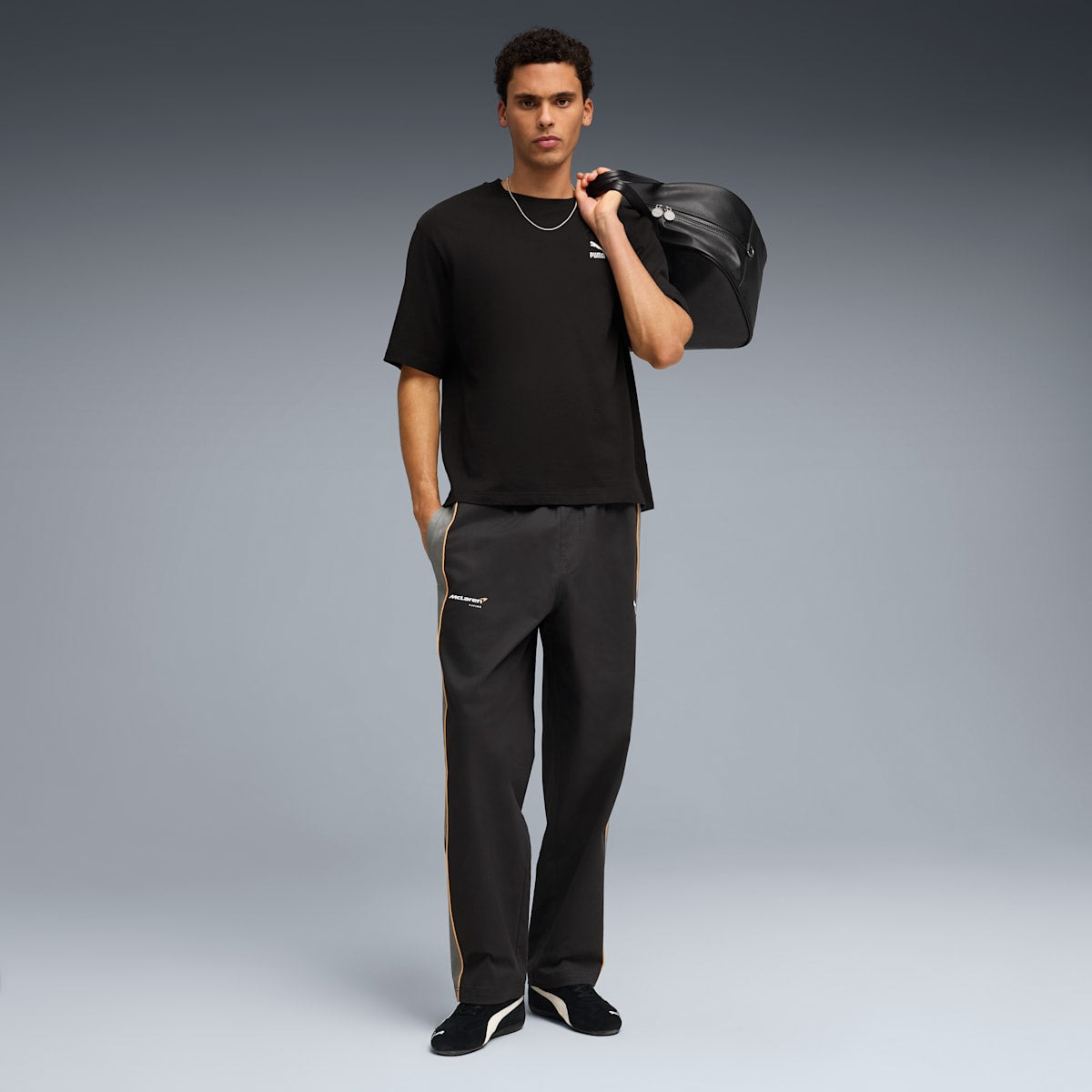 McLAREN RACING T7 Pants Men - Titan Black - model-back