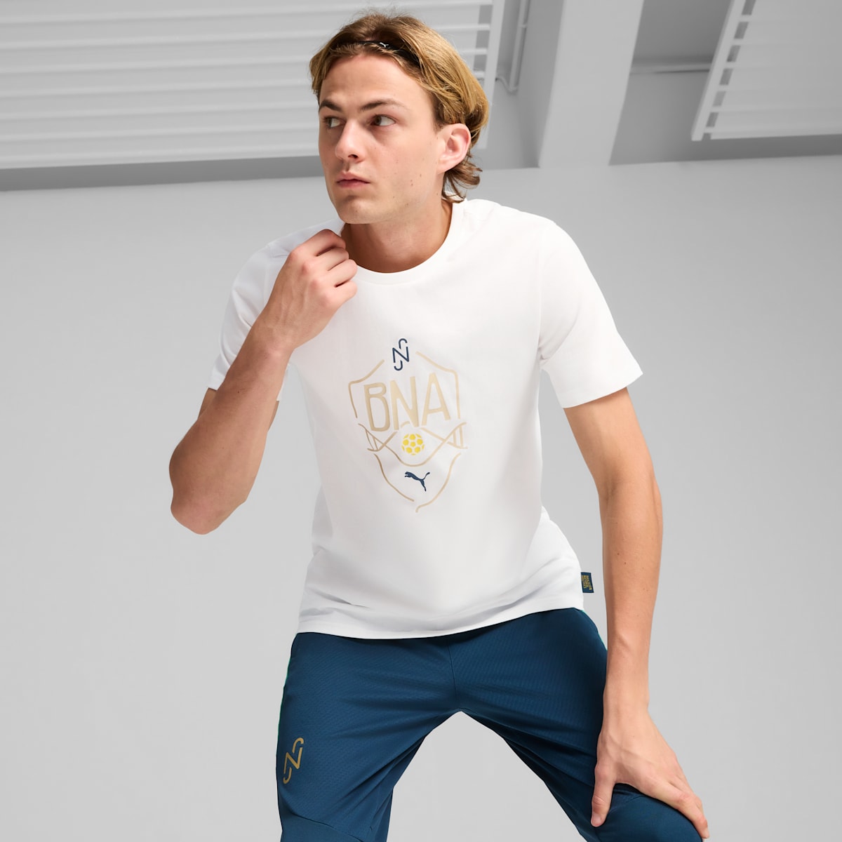Neymar Jr BNA Logo Tee Men - White Sand model image