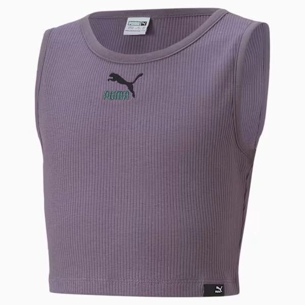 Classics GRL Cropped Tank Youth - Purple Charcoal - product front