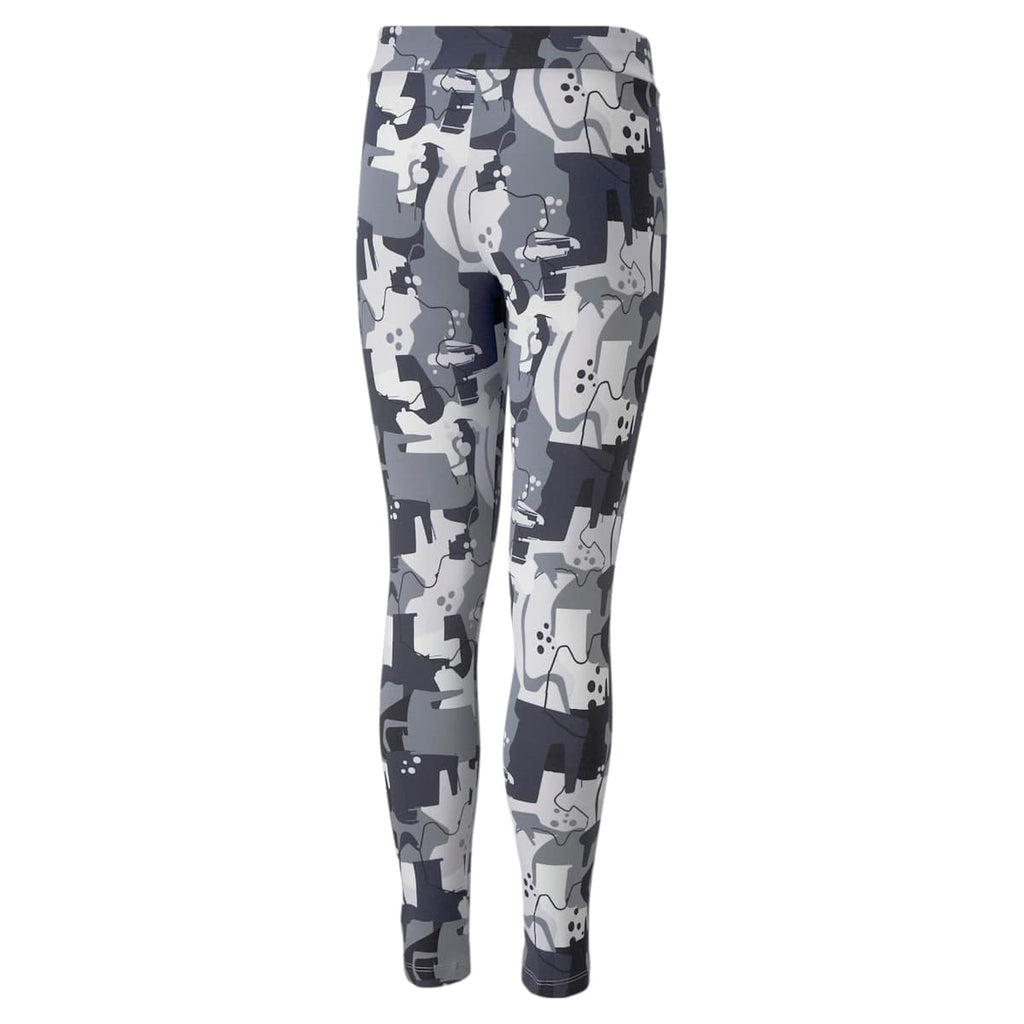 Essentials+ STREET ART Printed Leggings Youth - PUMA Black model image