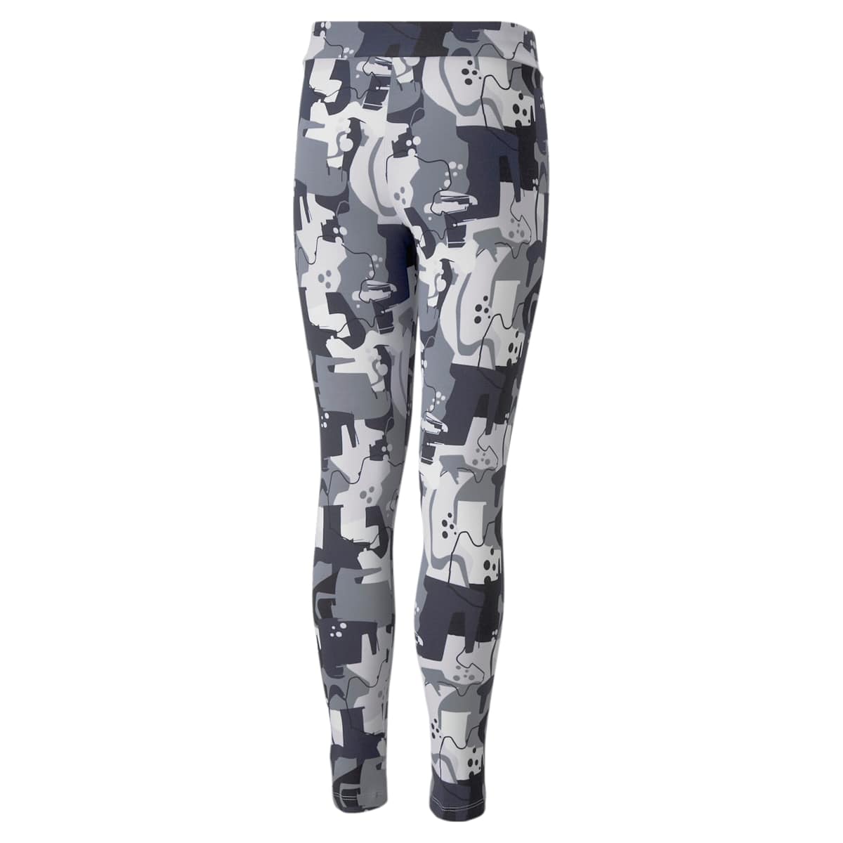 Essentials+ STREET ART Printed Leggings Youth - PUMA Black model image