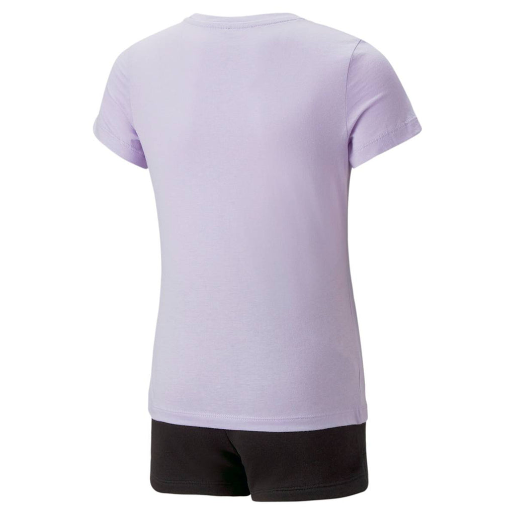 Graphic Tee & Shorts Set G Vivid Violet- model image