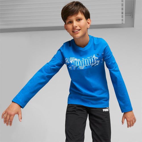 ACTIVE SPORTS Longsleeve Tee B PUMA Blac model image (alternate colour)