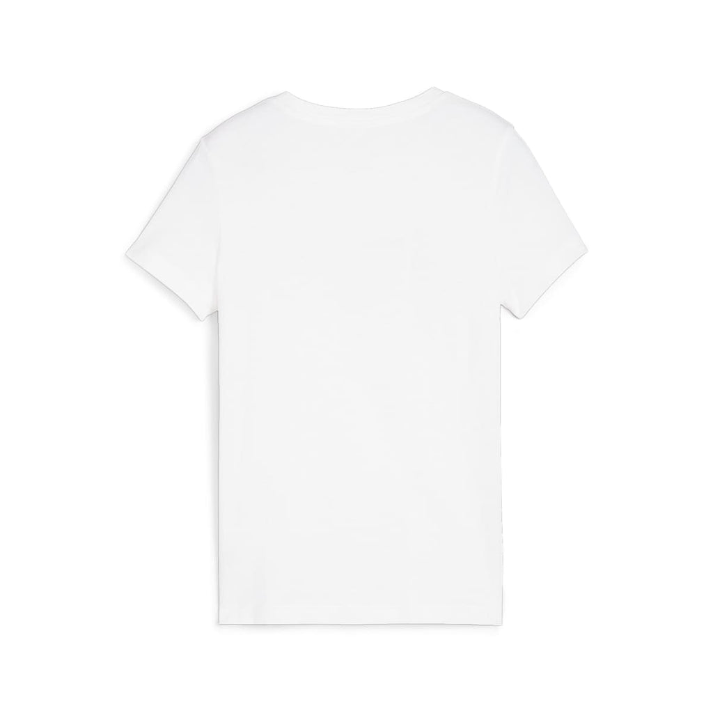 Essentials+ Script Tee Youth - PUMA White model image