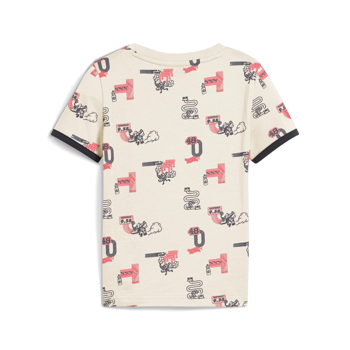 LITTLE RUNNERS All-Over Print Tee Preschool - Alpine Snow model image