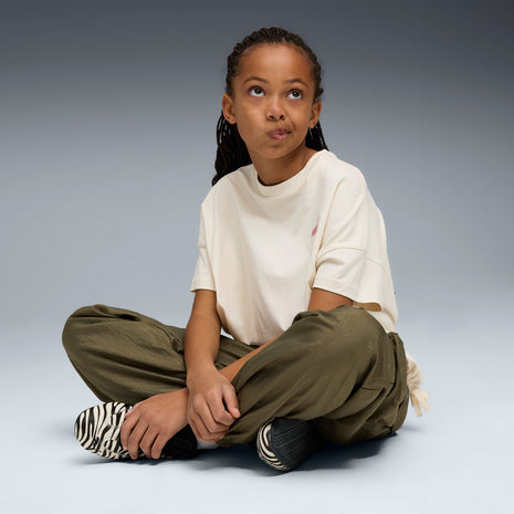 Tweenerverse Knotted Tee Youth - Alpine Snow