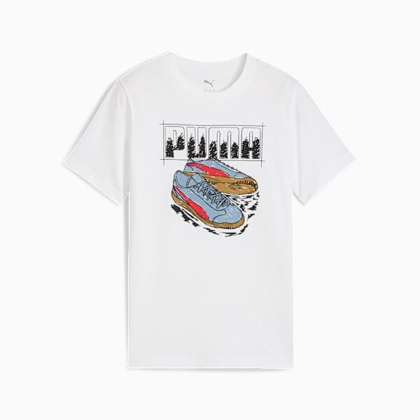 GRAPHIC Sneaker Tee Youth - PUMA White - view 1